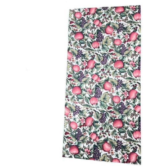 Cranston VIP Print Works Fabric Fruit Grape Apple Butterfly 45"x46" Cotton - Picture 4 of 4